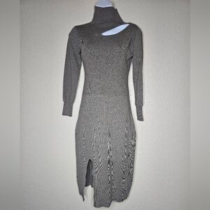 DAZY Elegant Gray Women's Dress